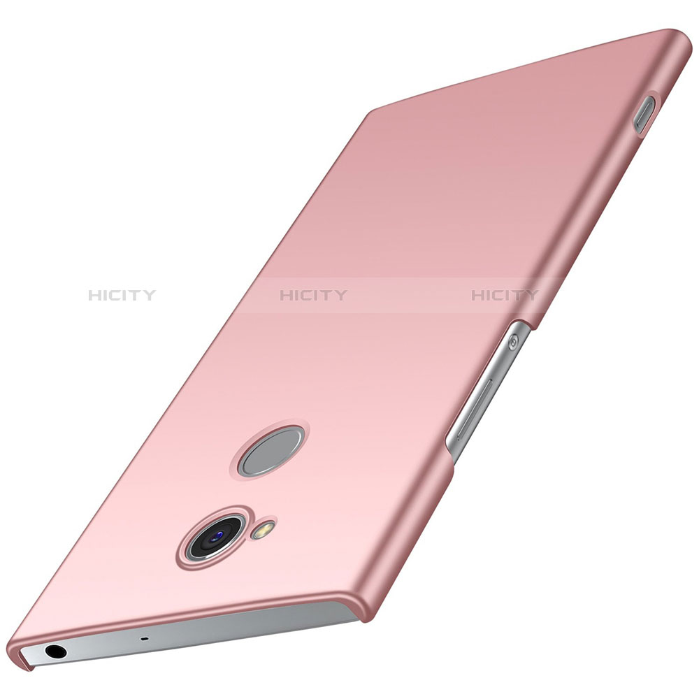 Custodia Plastica Rigida Cover Opaca M01 per Sony Xperia XA2 Oro Rosa