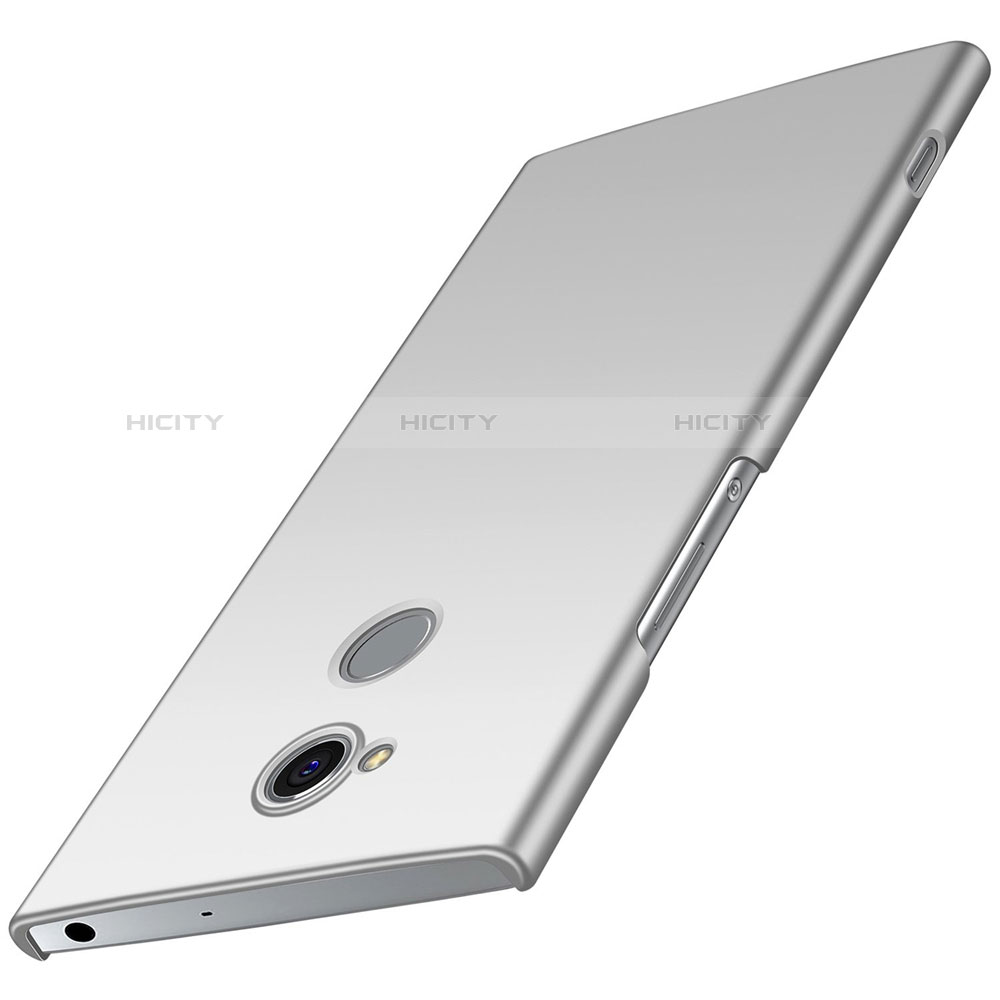 Custodia Plastica Rigida Cover Opaca M01 per Sony Xperia XA2 Plus Argento