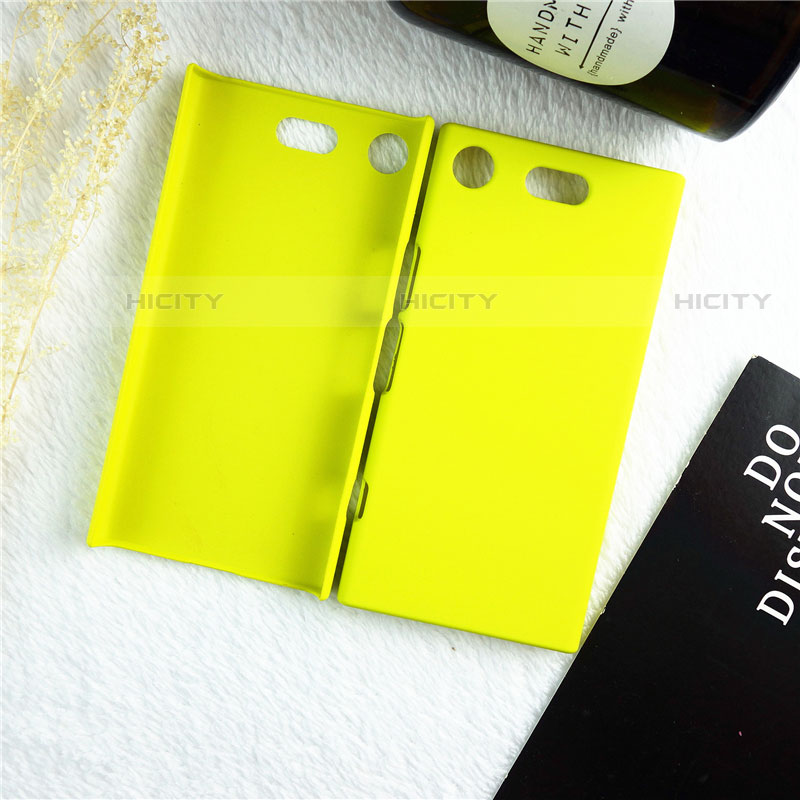 Custodia Plastica Rigida Cover Opaca M01 per Sony Xperia XZ1 Compact Giallo