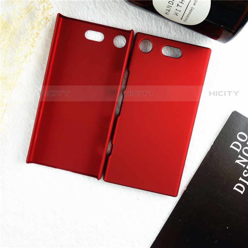 Custodia Plastica Rigida Cover Opaca M01 per Sony Xperia XZ1 Compact Rosso