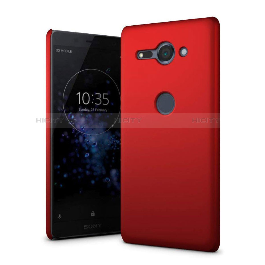 Custodia Plastica Rigida Cover Opaca M01 per Sony Xperia XZ2 Compact Rosso