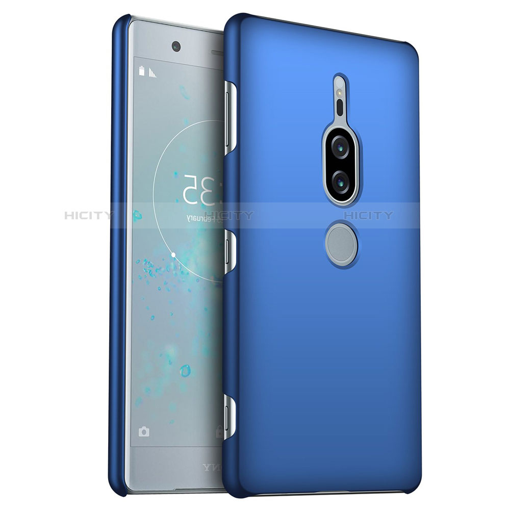 Custodia Plastica Rigida Cover Opaca M01 per Sony Xperia XZ2 Premium Blu