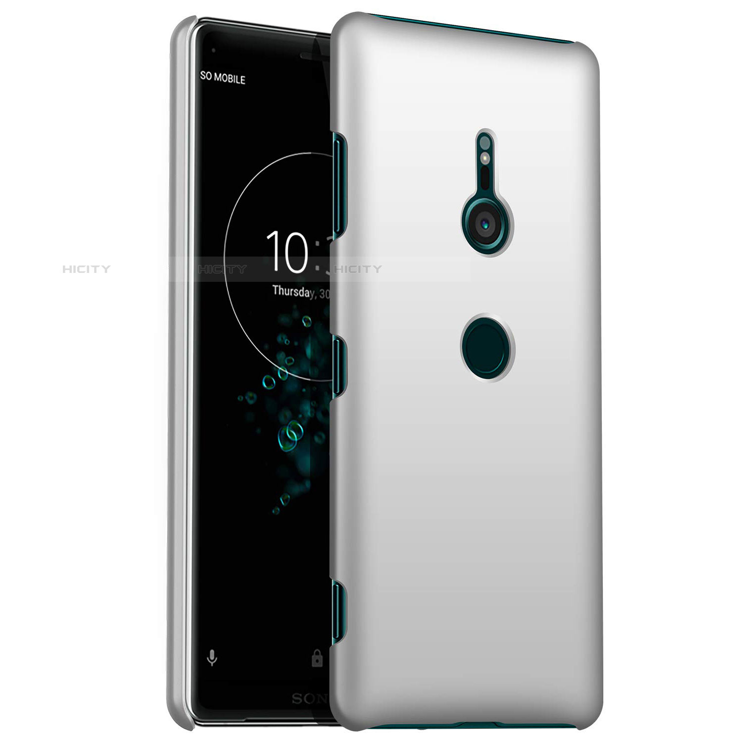 Custodia Plastica Rigida Cover Opaca M01 per Sony Xperia XZ3 Argento