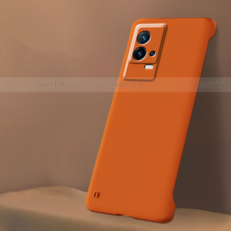 Custodia Plastica Rigida Cover Opaca M01 per Vivo iQOO 8 Pro 5G Arancione