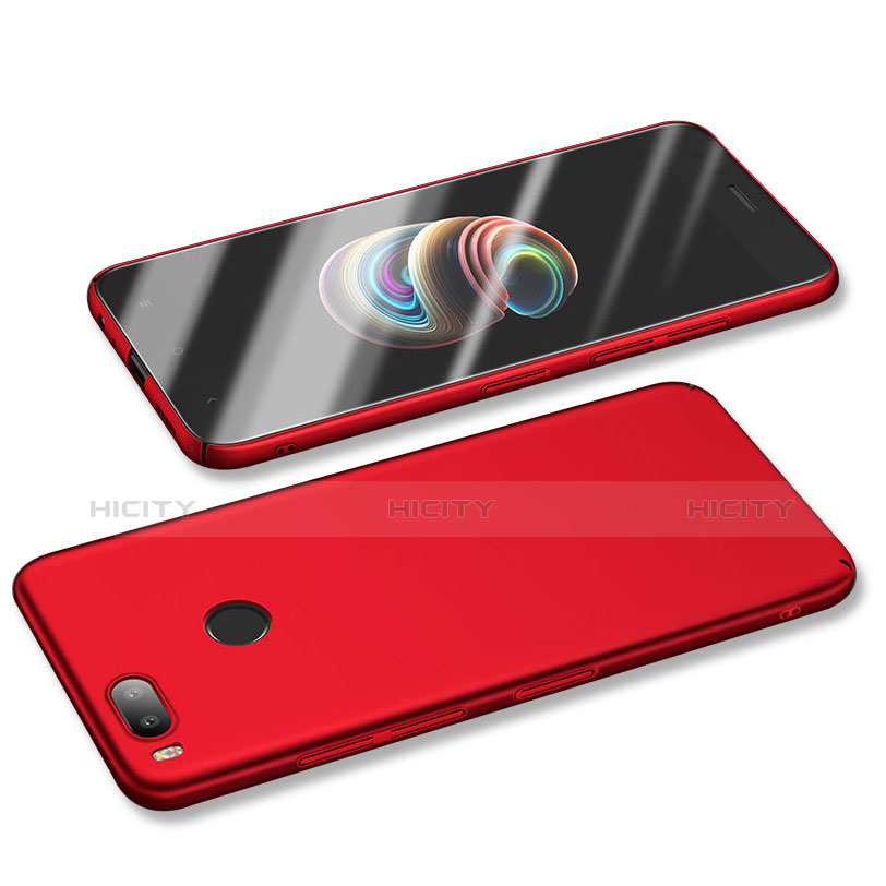 Custodia Plastica Rigida Cover Opaca M01 per Xiaomi Mi A1 Rosso