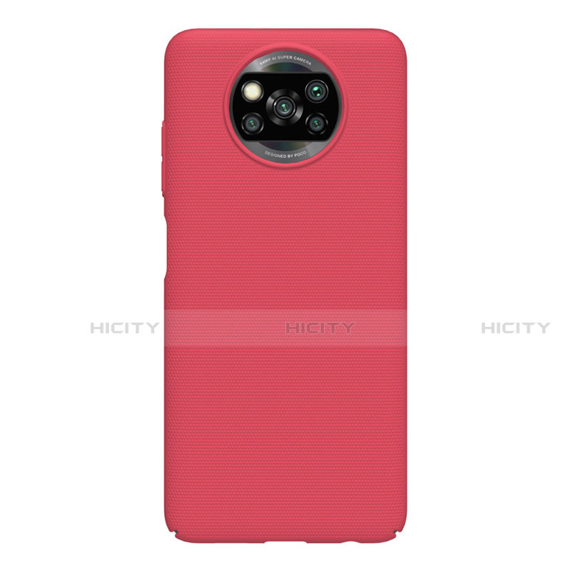 Custodia Plastica Rigida Cover Opaca M01 per Xiaomi Poco X3 NFC Rosso