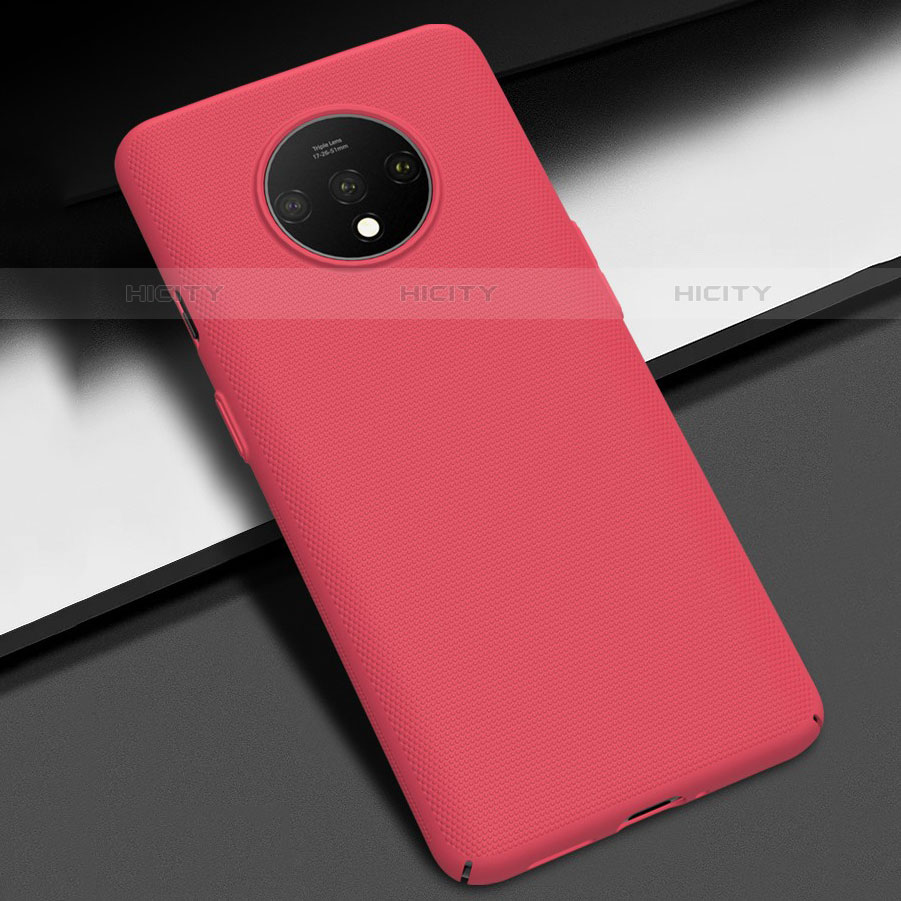 Custodia Plastica Rigida Cover Opaca M02 per OnePlus 7T Rosso