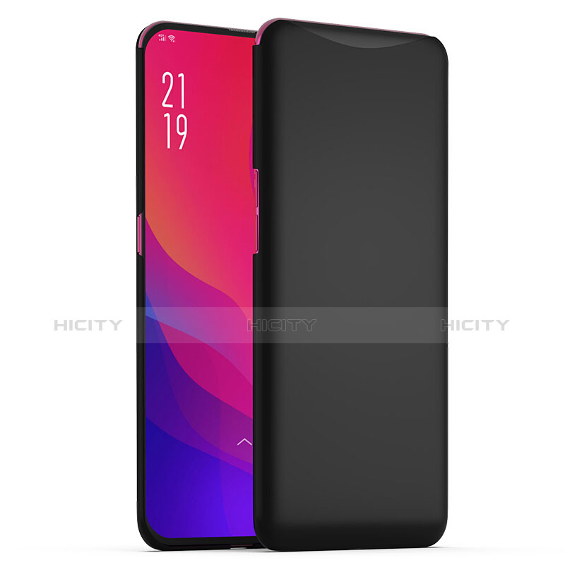 Custodia Plastica Rigida Cover Opaca M02 per Oppo Find X Nero