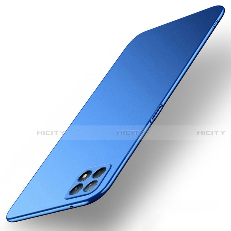 Custodia Plastica Rigida Cover Opaca M02 per Oppo Reno4 SE 5G Blu