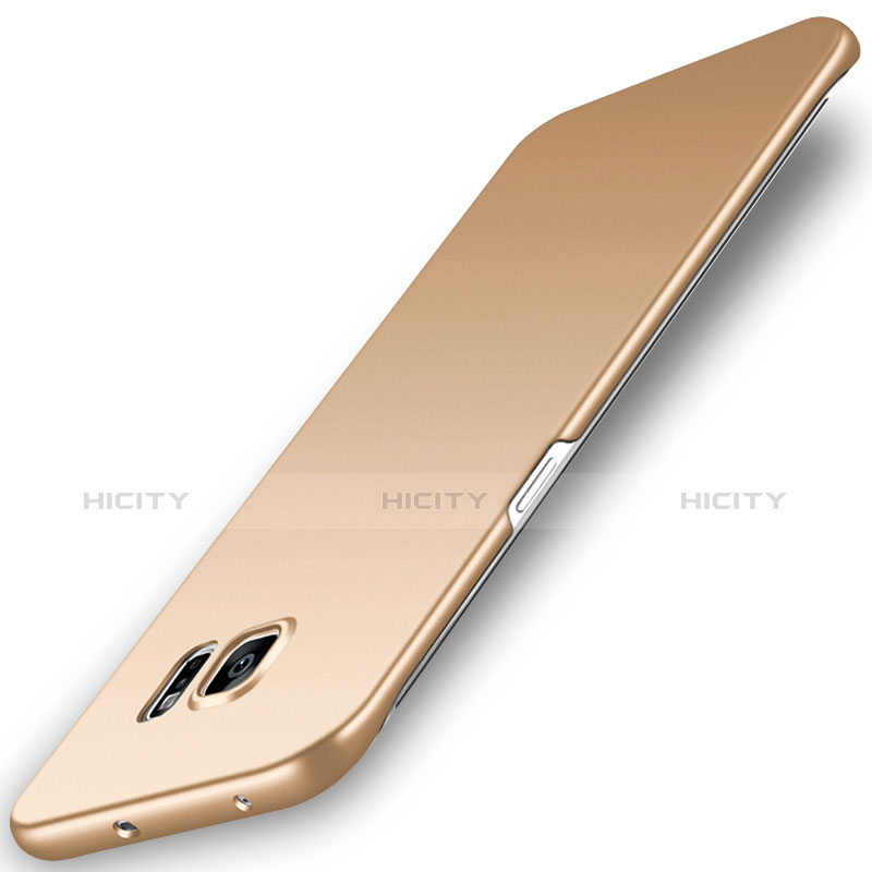 Custodia Plastica Rigida Cover Opaca M02 per Samsung Galaxy S6 Edge SM-G925 Oro
