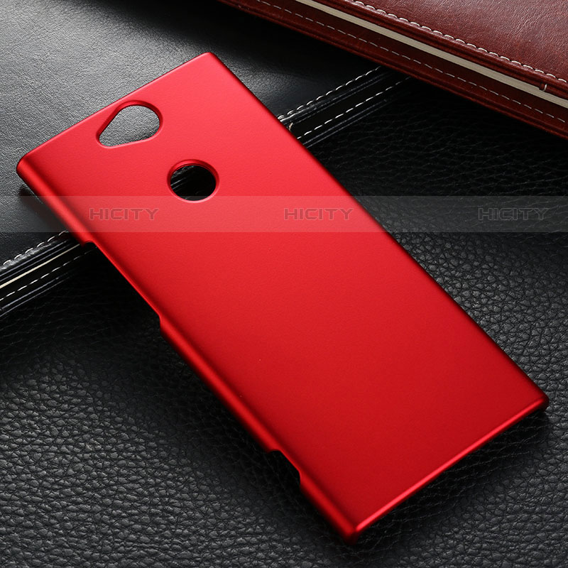 Custodia Plastica Rigida Cover Opaca M02 per Sony Xperia XA2 Plus Rosso