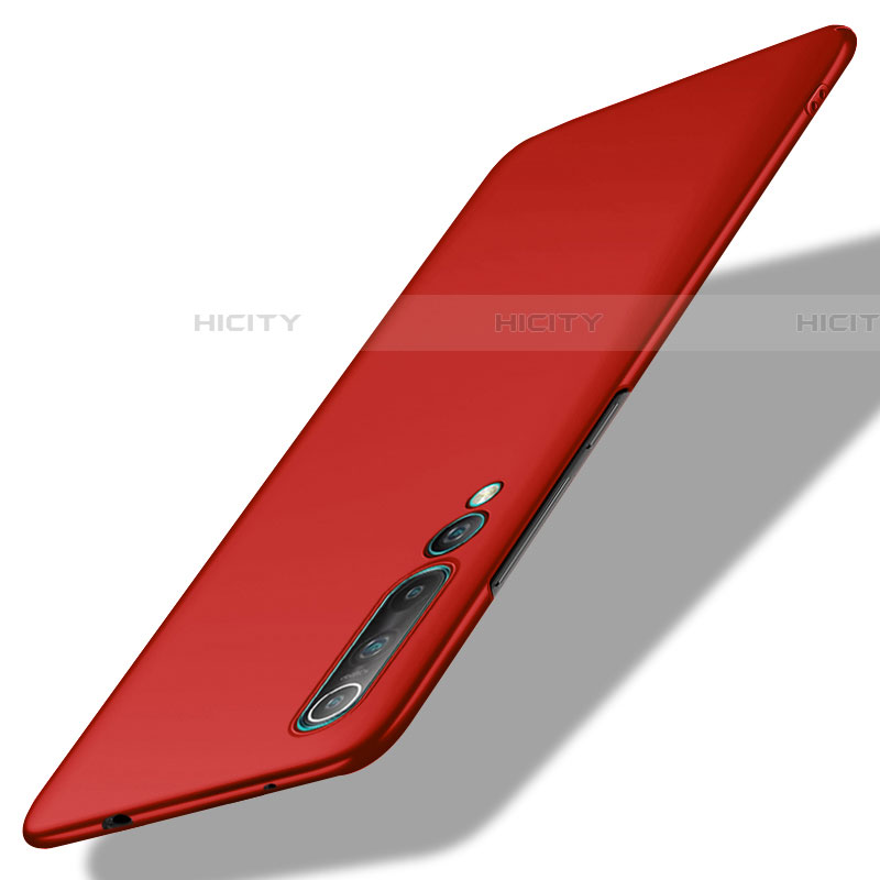 Custodia Plastica Rigida Cover Opaca M02 per Xiaomi Mi 10 Pro Rosso