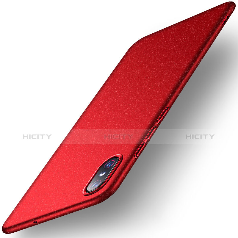 Custodia Plastica Rigida Cover Opaca M02 per Xiaomi Mi 8 Screen Fingerprint Edition Rosso