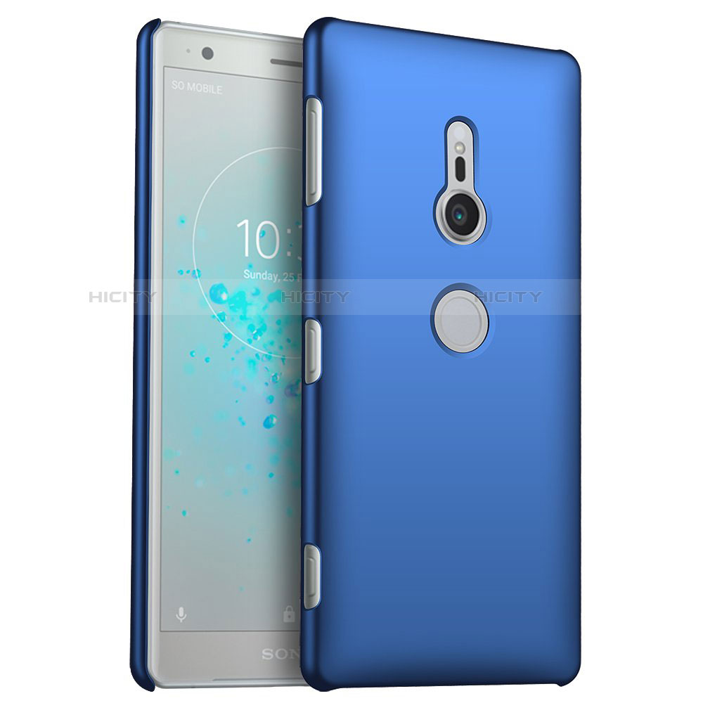 Custodia Plastica Rigida Cover Opaca M03 per Sony Xperia XZ2 Blu