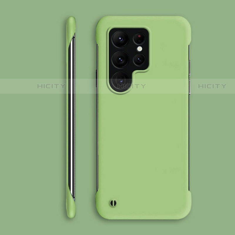 Custodia Plastica Rigida Cover Opaca M06 per Samsung Galaxy S21 Ultra 5G Verde Pastello