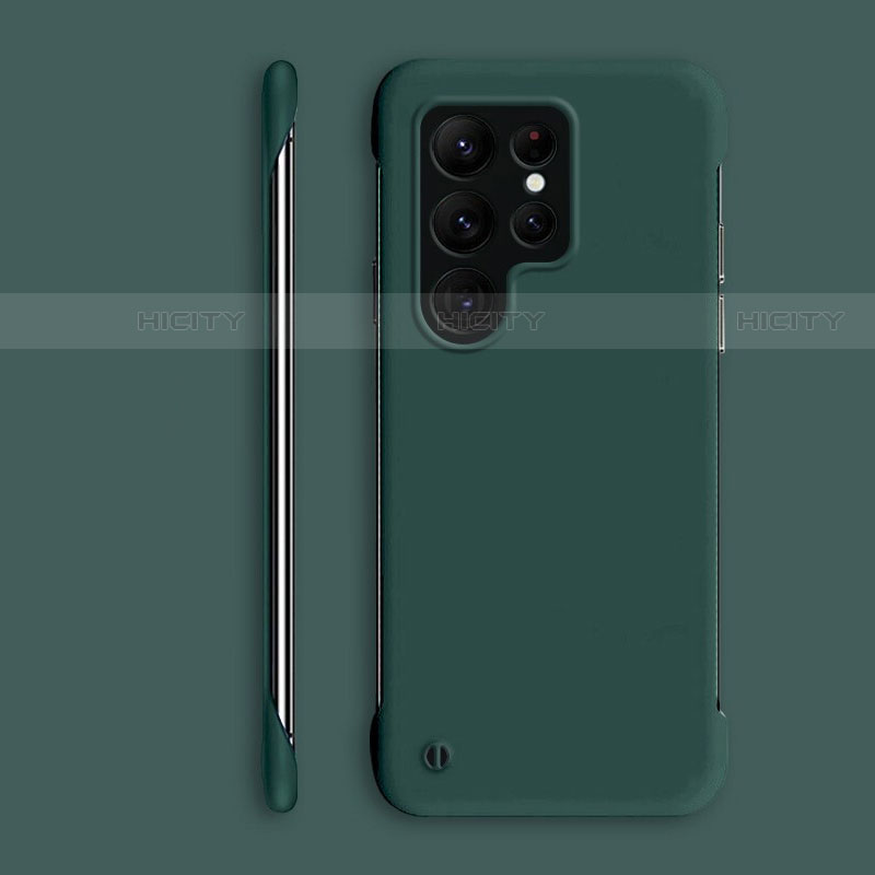Custodia Plastica Rigida Cover Opaca M06 per Samsung Galaxy S22 Ultra 5G Verde Notte