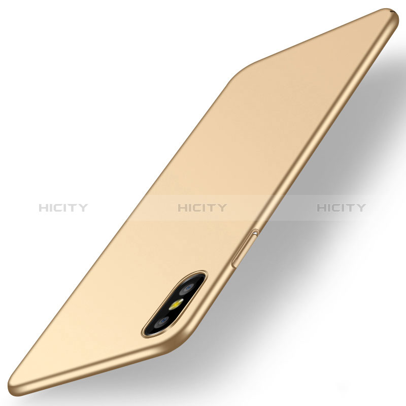 Custodia Plastica Rigida Cover Opaca M15 per Apple iPhone X Oro