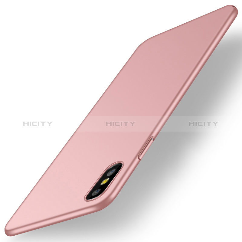 Custodia Plastica Rigida Cover Opaca M15 per Apple iPhone X Oro Rosa