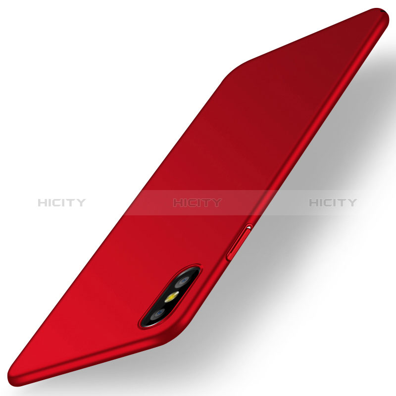 Custodia Plastica Rigida Cover Opaca M15 per Apple iPhone X Rosso