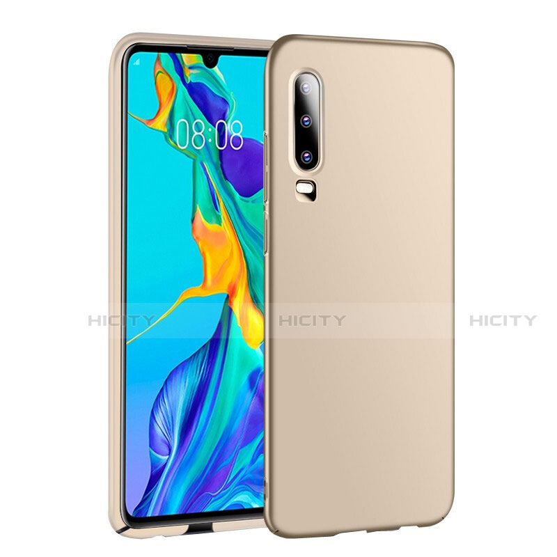 Custodia Plastica Rigida Cover Opaca P01 per Huawei P30 Oro