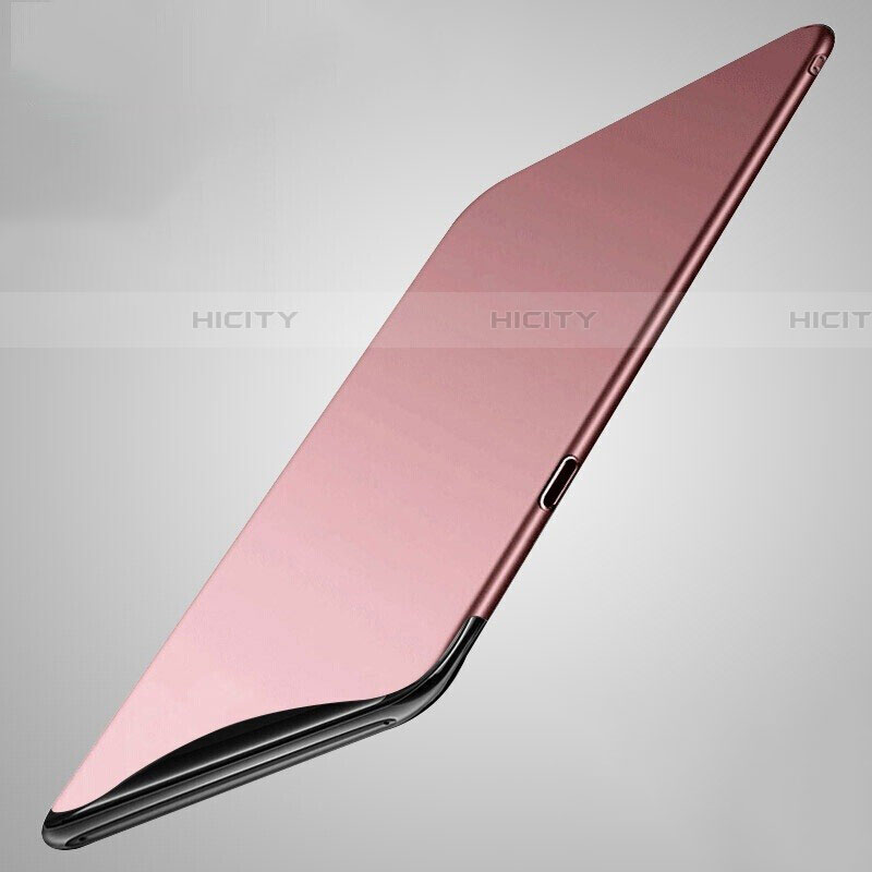 Custodia Plastica Rigida Cover Opaca P01 per Oppo Find X Oro Rosa