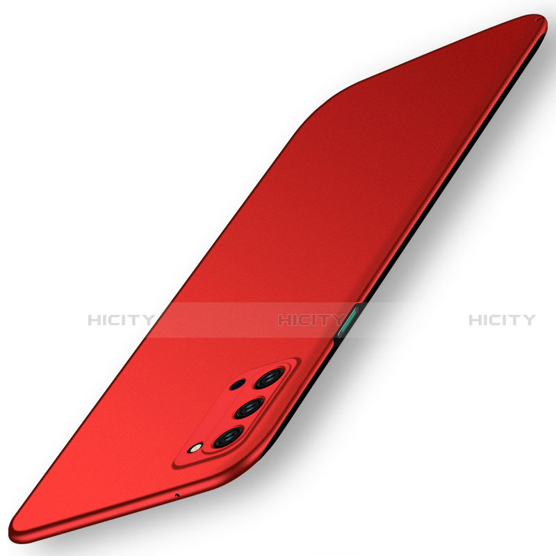 Custodia Plastica Rigida Cover Opaca P01 per Oppo Reno4 5G Rosso