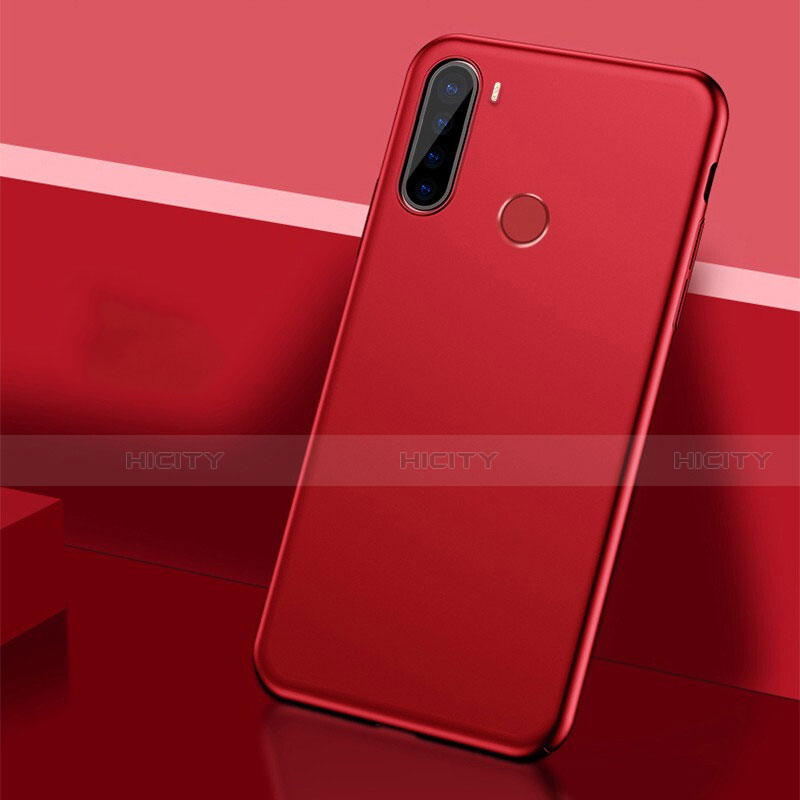 Custodia Plastica Rigida Cover Opaca P01 per Xiaomi Redmi Note 8 (2021) Rosso