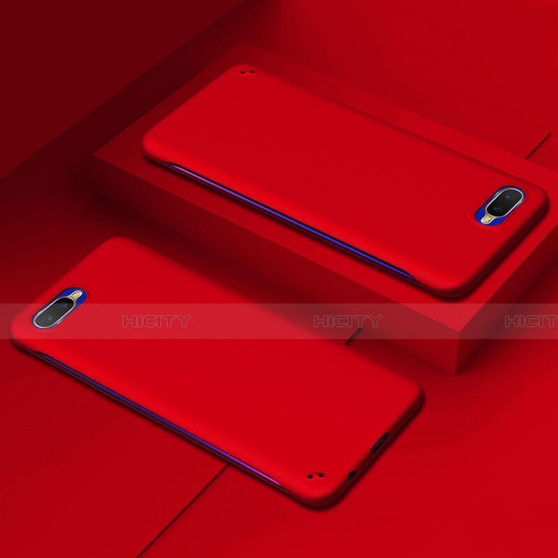 Custodia Plastica Rigida Cover Opaca P02 per Oppo R17 Neo Rosso