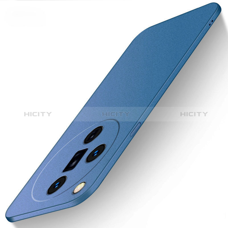 Custodia Plastica Rigida Cover Opaca per Oppo Find X7 Ultra 5G Blu