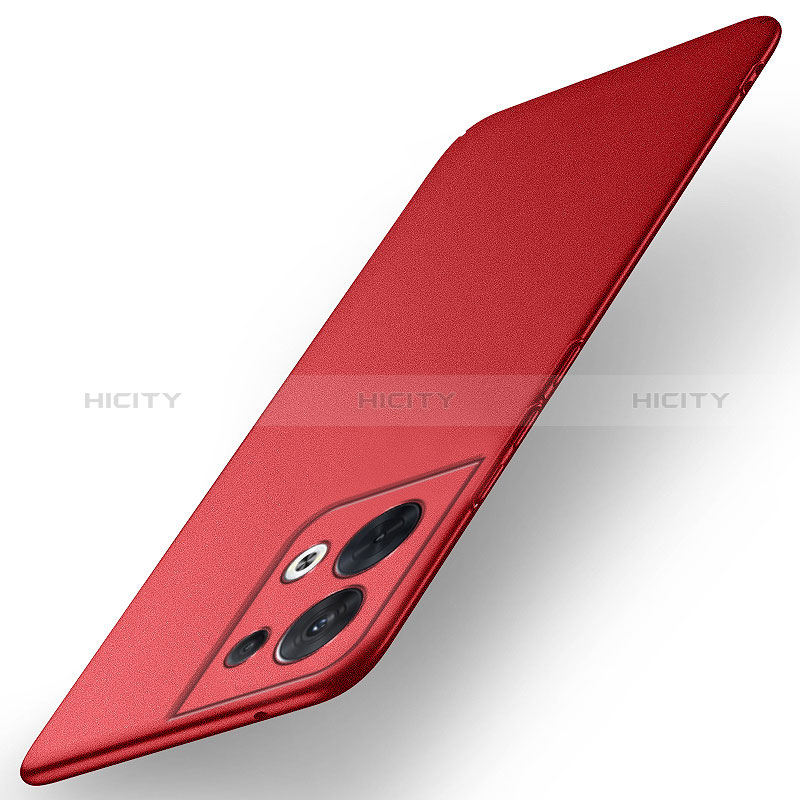 Custodia Plastica Rigida Cover Opaca per Oppo Reno9 Pro+ Plus 5G Rosso