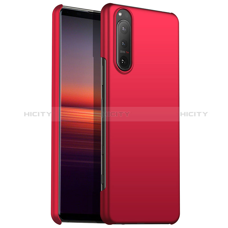 Custodia Plastica Rigida Cover Opaca per Sony Xperia 1 IV Rosso