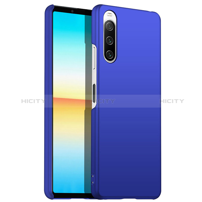 Custodia Plastica Rigida Cover Opaca per Sony Xperia 10 III Blu