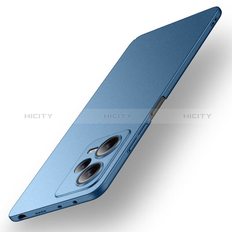 Custodia Plastica Rigida Cover Opaca per Xiaomi Redmi Note 12 5G Blu