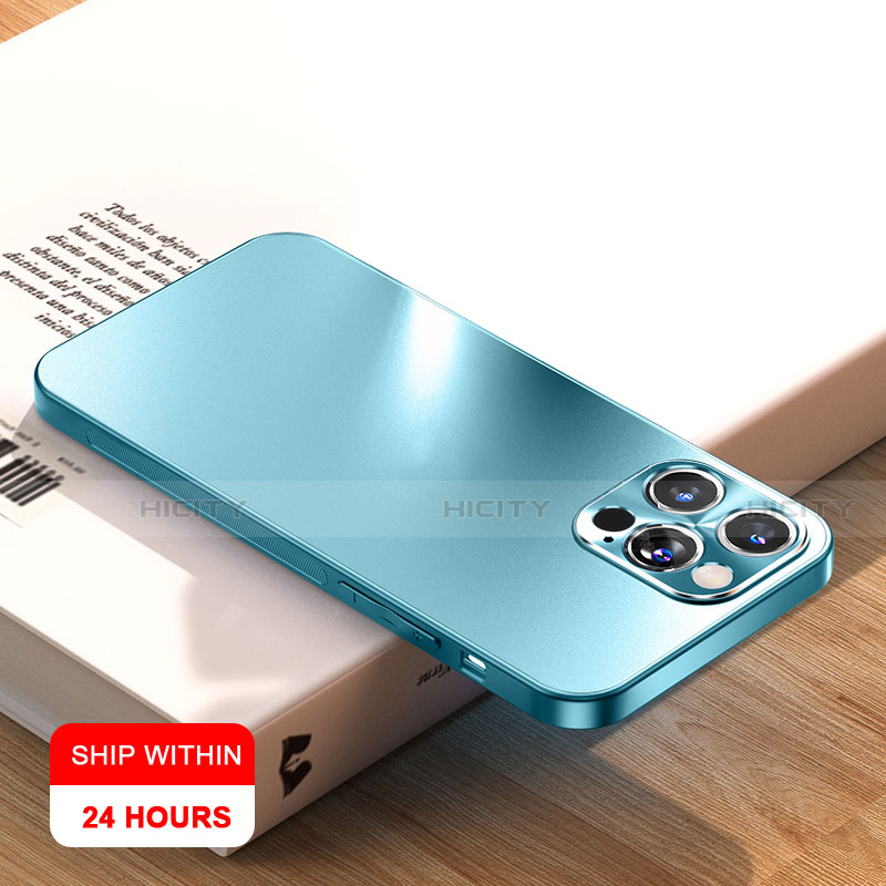 Custodia Plastica Rigida Cover Opaca R01 per Apple iPhone 13 Pro Ciano
