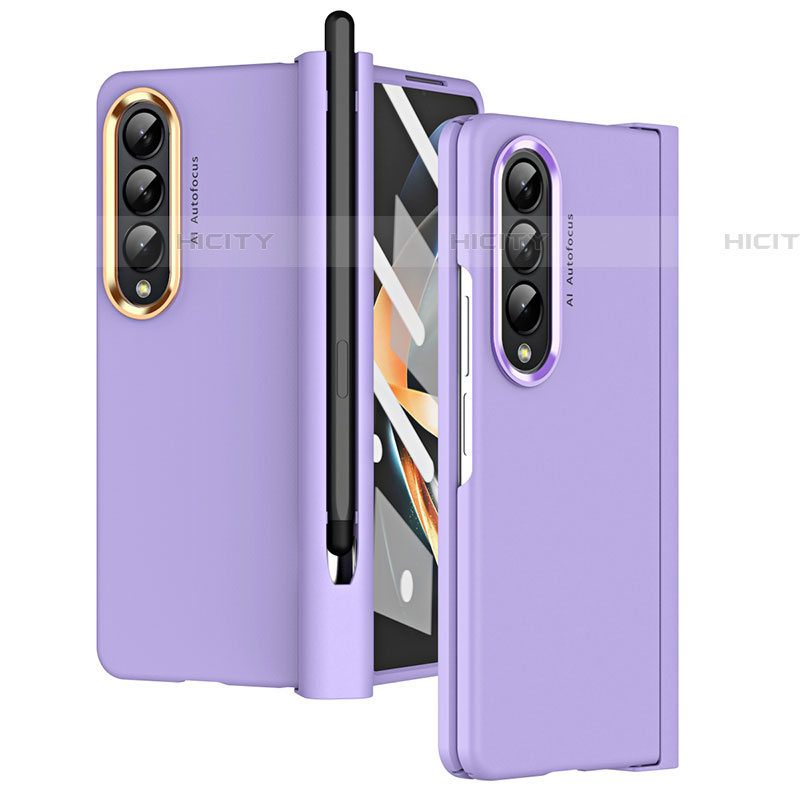 Custodia Plastica Rigida Cover Opaca R07 per Samsung Galaxy Z Fold4 5G Viola