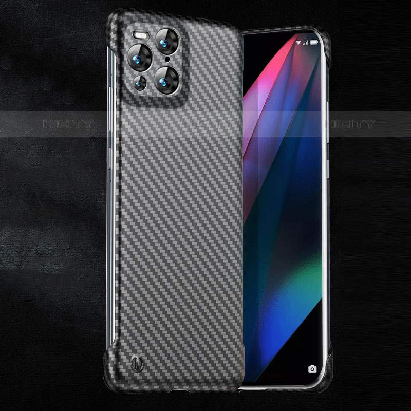 Custodia Plastica Rigida Cover Opaca Spigato per Oppo Find X3 Pro 5G