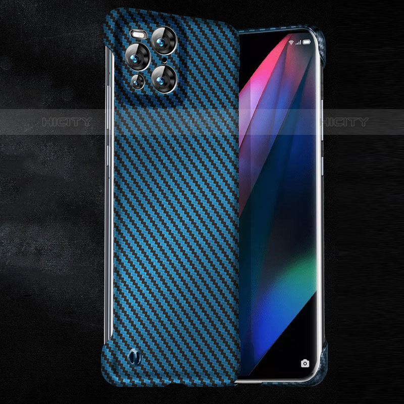 Custodia Plastica Rigida Cover Opaca Spigato per Oppo Find X3 Pro 5G