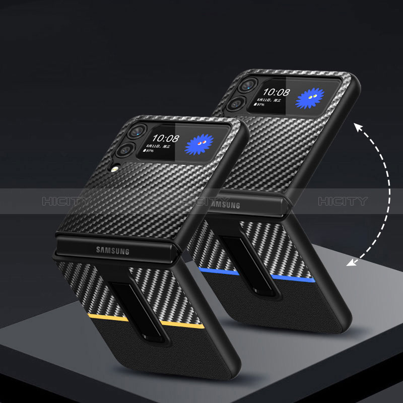 Custodia Plastica Rigida Cover Opaca Spigato per Samsung Galaxy Z Flip3 5G