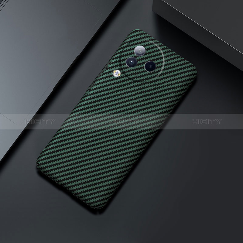 Custodia Plastica Rigida Cover Opaca Spigato per Xiaomi Civi 3 5G Verde