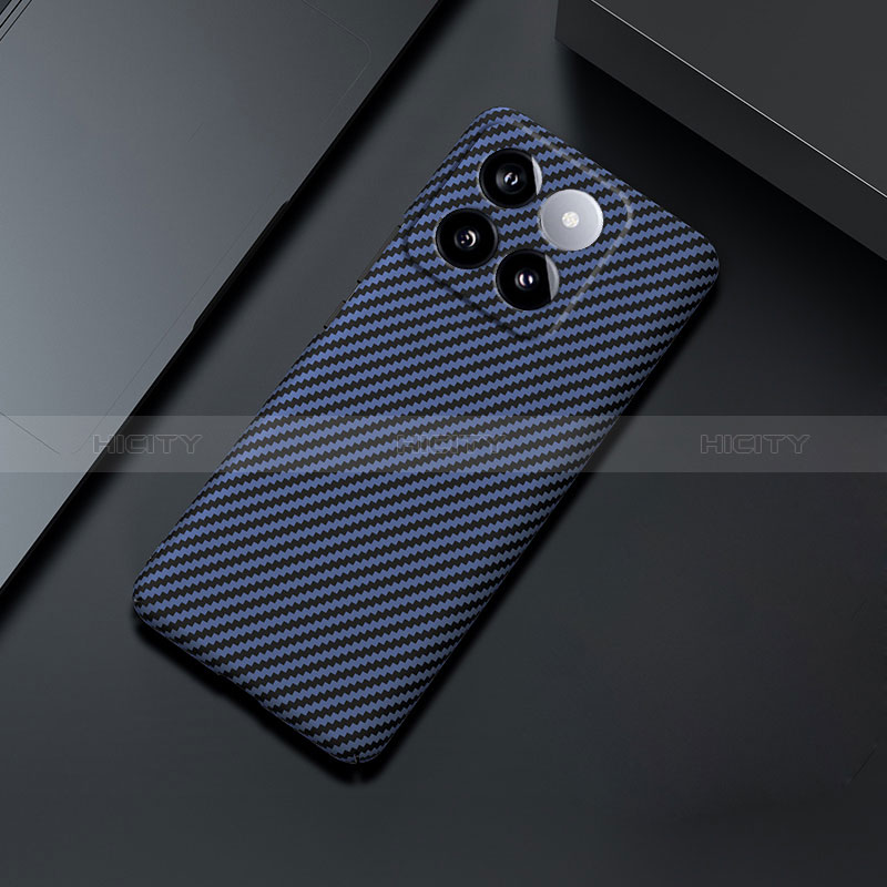 Custodia Plastica Rigida Cover Opaca Spigato per Xiaomi Mi 14 5G Blu