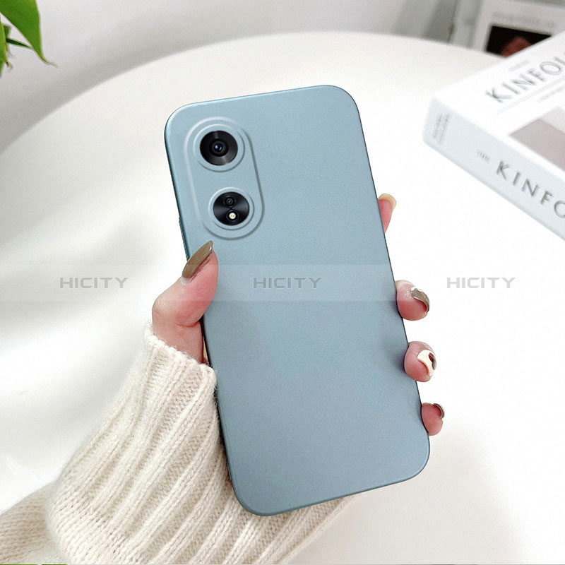 Custodia Plastica Rigida Cover Opaca YK1 per Oppo A78 5G Cielo Blu