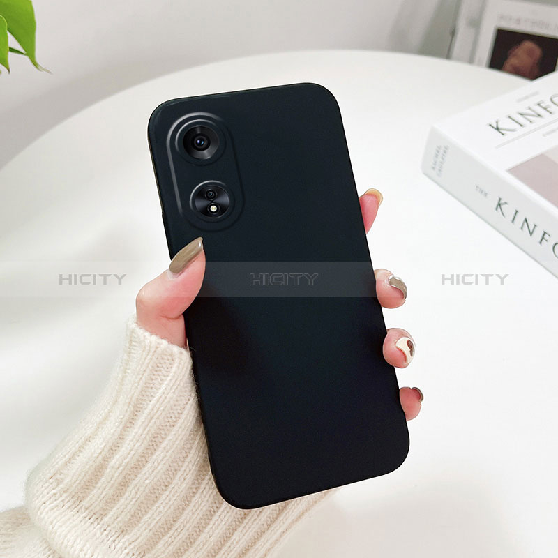 Custodia Plastica Rigida Cover Opaca YK1 per Oppo A78 5G Nero