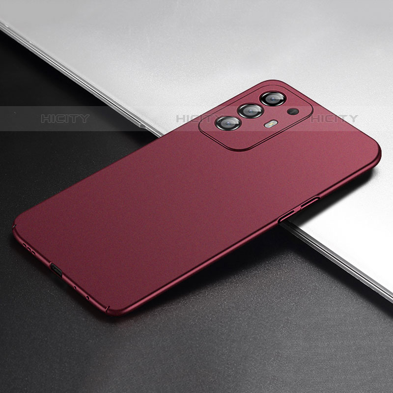 Custodia Plastica Rigida Cover Opaca YK1 per Oppo A94 5G Rosso