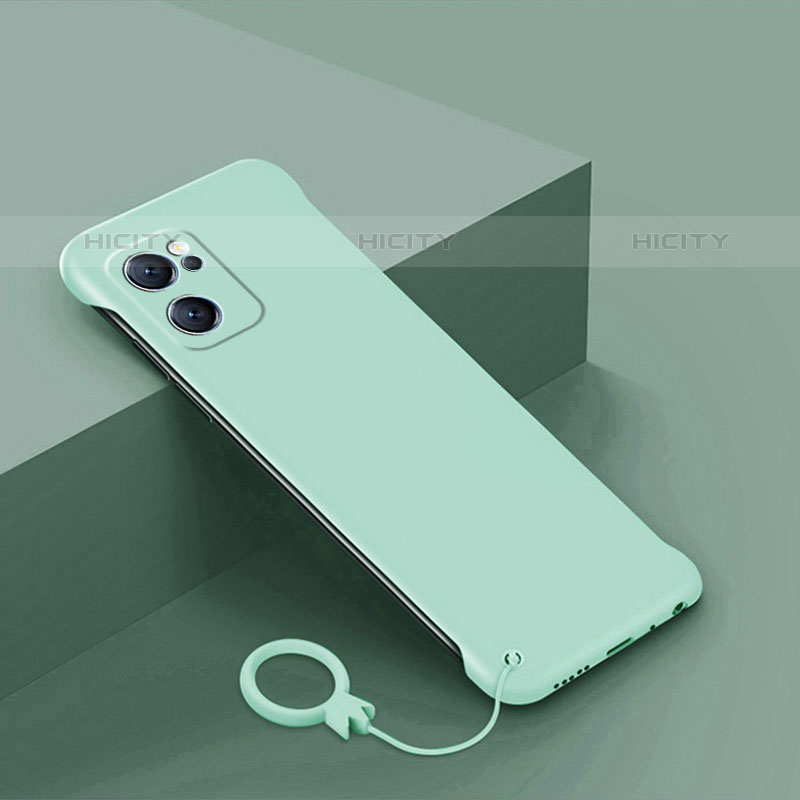 Custodia Plastica Rigida Cover Opaca YK4 per Oppo Reno7 SE 5G Verde Pastello