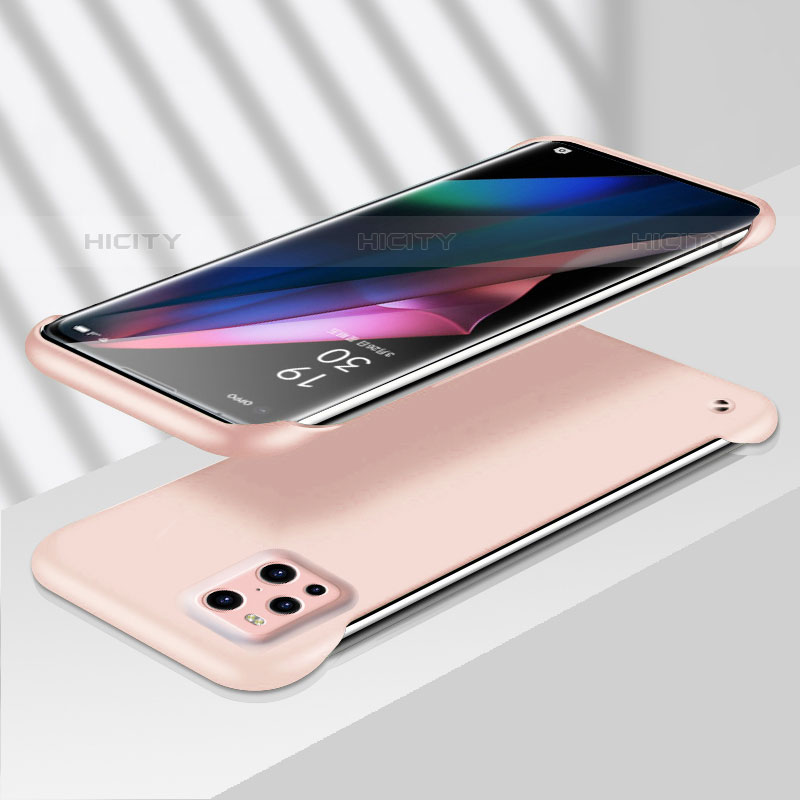 Custodia Plastica Rigida Cover Opaca YK7 per Oppo Find X3 Pro 5G Rosa