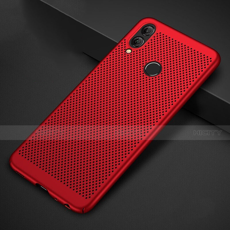 Custodia Plastica Rigida Cover Perforato per Huawei Honor View 10 Lite Rosso