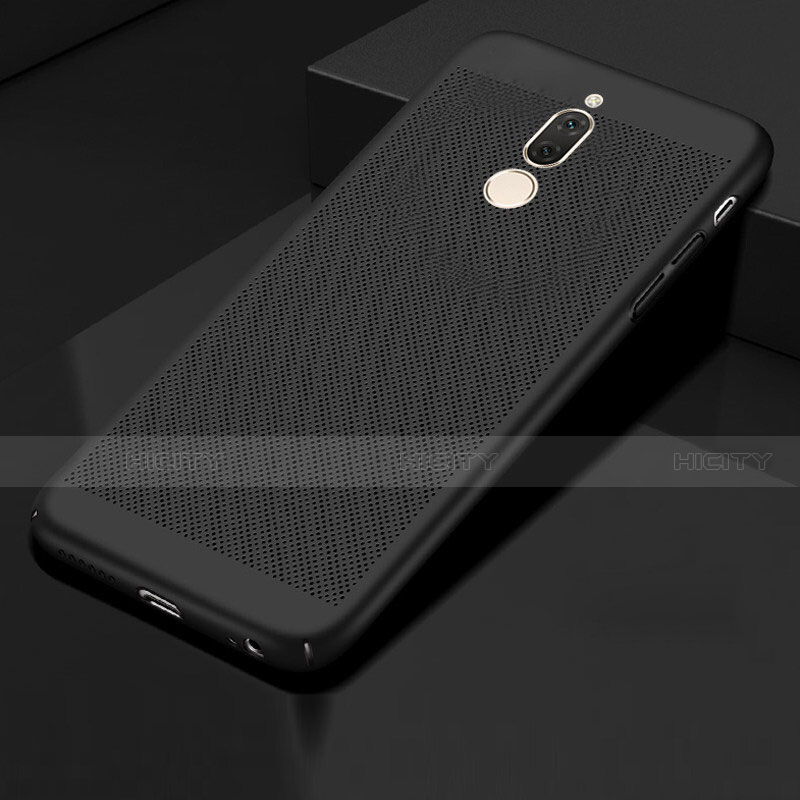 Custodia Plastica Rigida Cover Perforato per Huawei Mate 10 Lite Nero