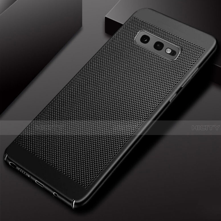 Custodia Plastica Rigida Cover Perforato W01 per Samsung Galaxy S10e Nero