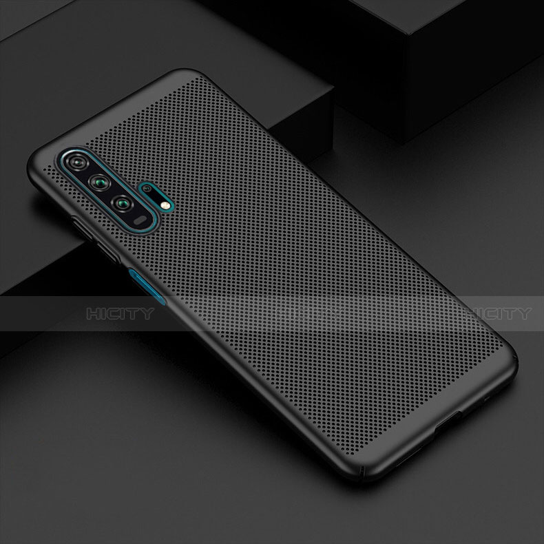 Custodia Plastica Rigida Cover Perforato W02 per Huawei Honor 20 Pro Nero