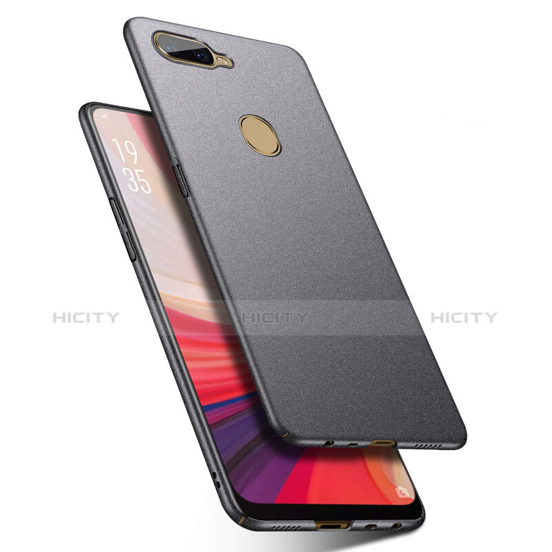 Custodia Plastica Rigida Cover Sabbie Mobili per Oppo AX7 Grigio